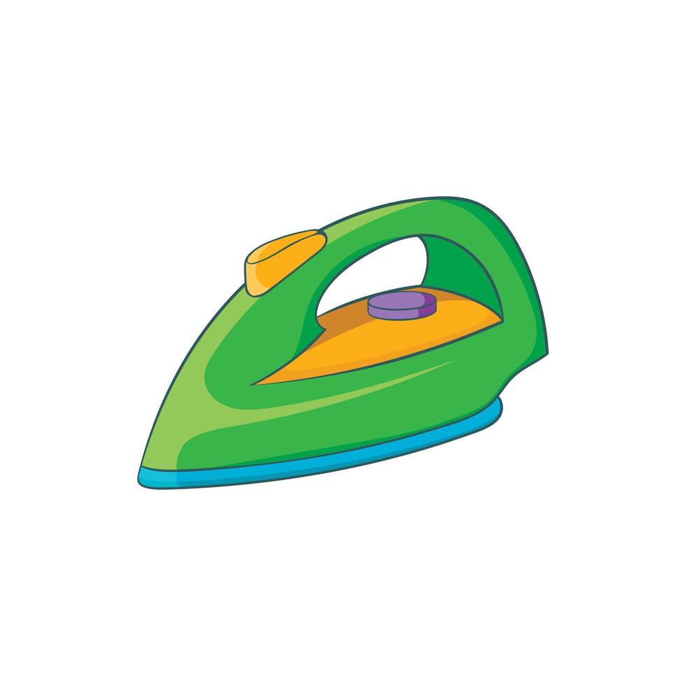 Iron icon, cartoon style vector