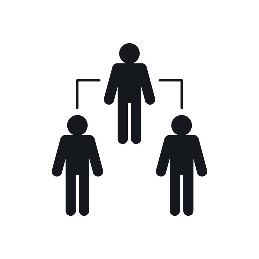 Social network icon, simple style vector