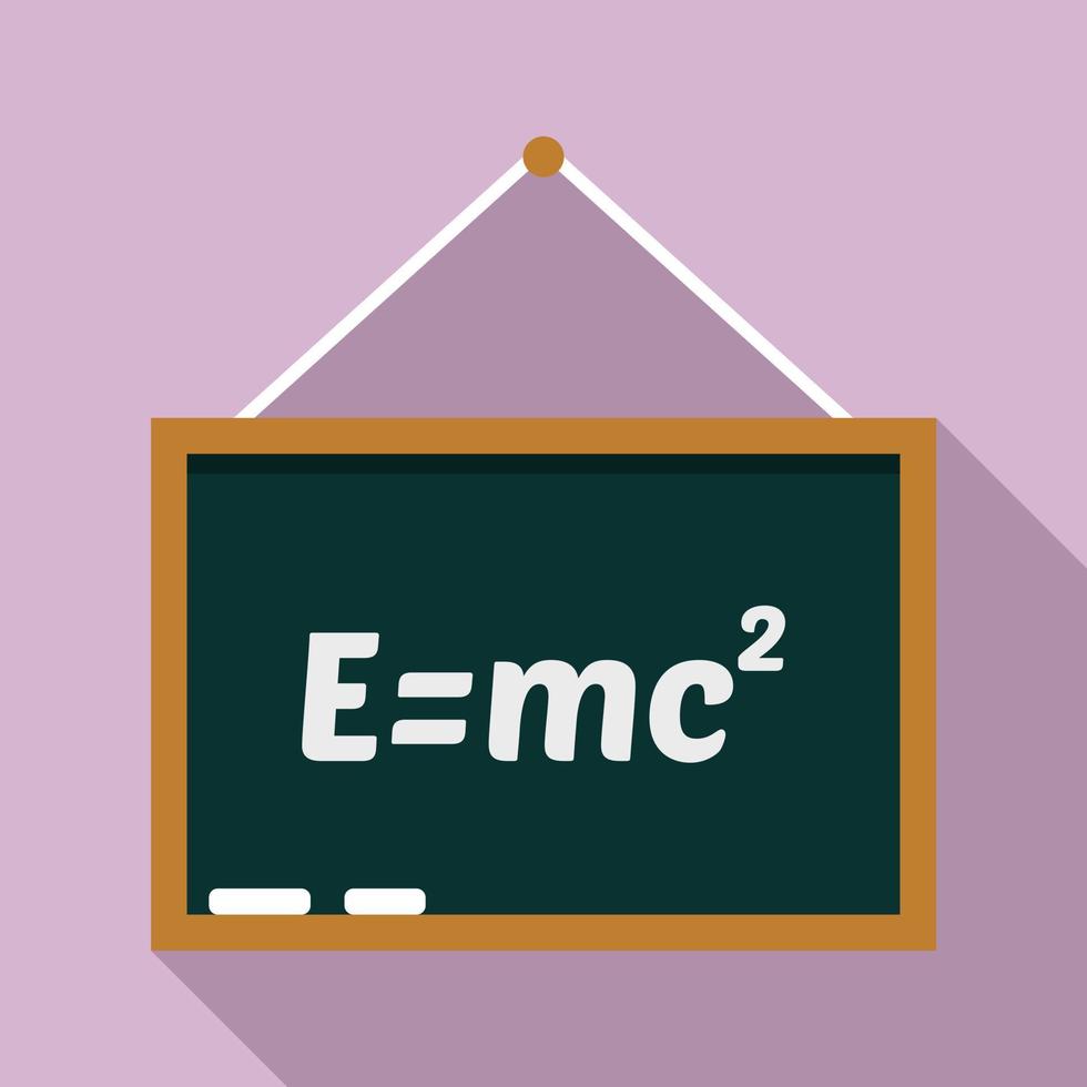 School lesson board icon, flat style vector