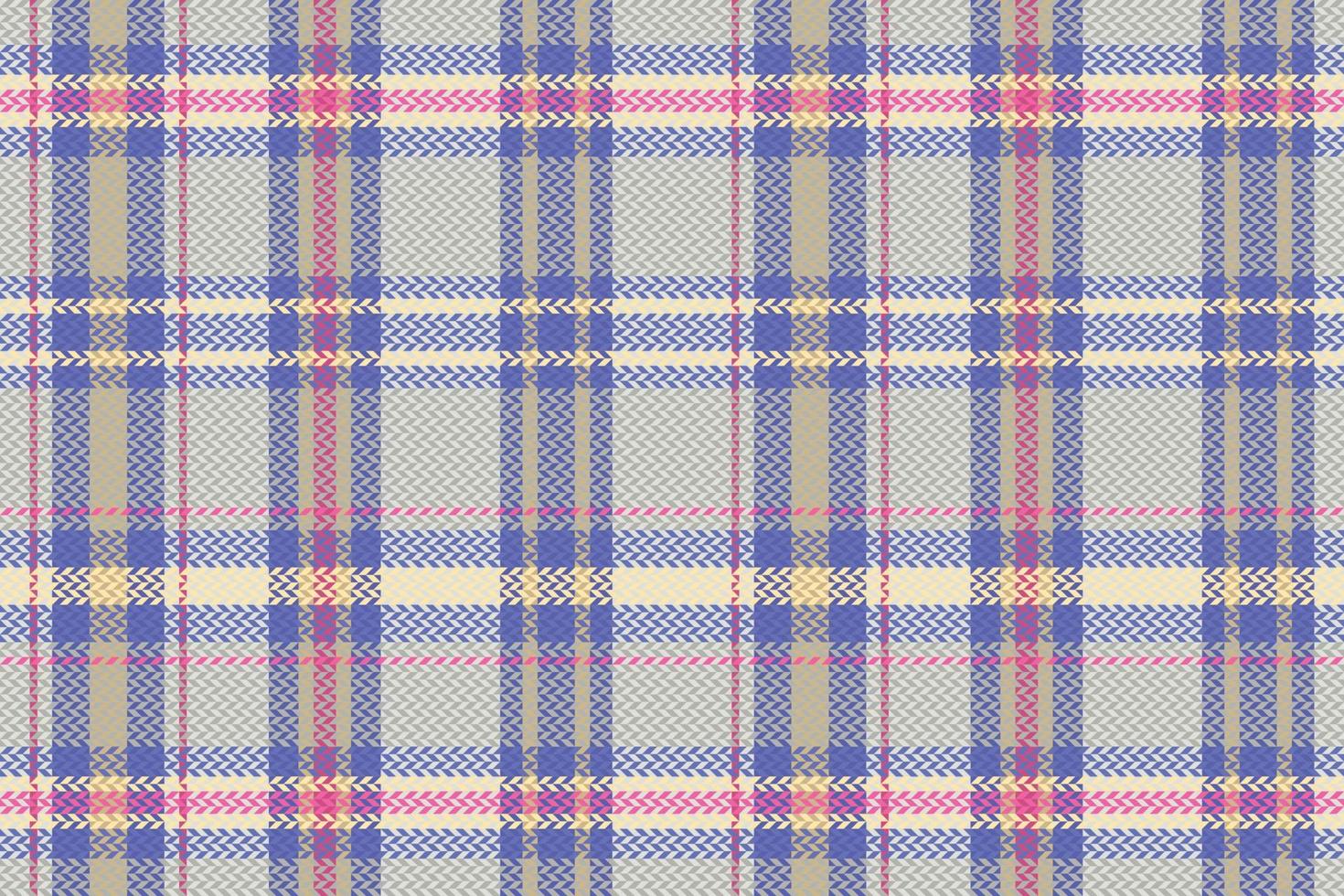 Tartan or plaid retro color pattern. vector