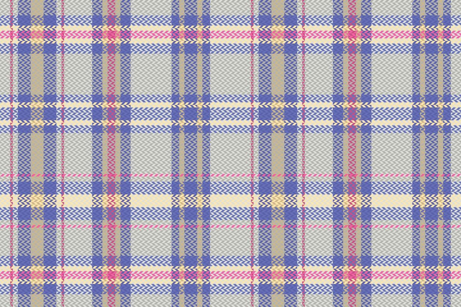 Tartan or plaid retro color pattern. vector