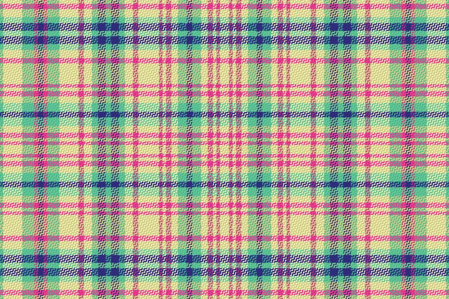 Tartan or plaid retro color pattern. vector