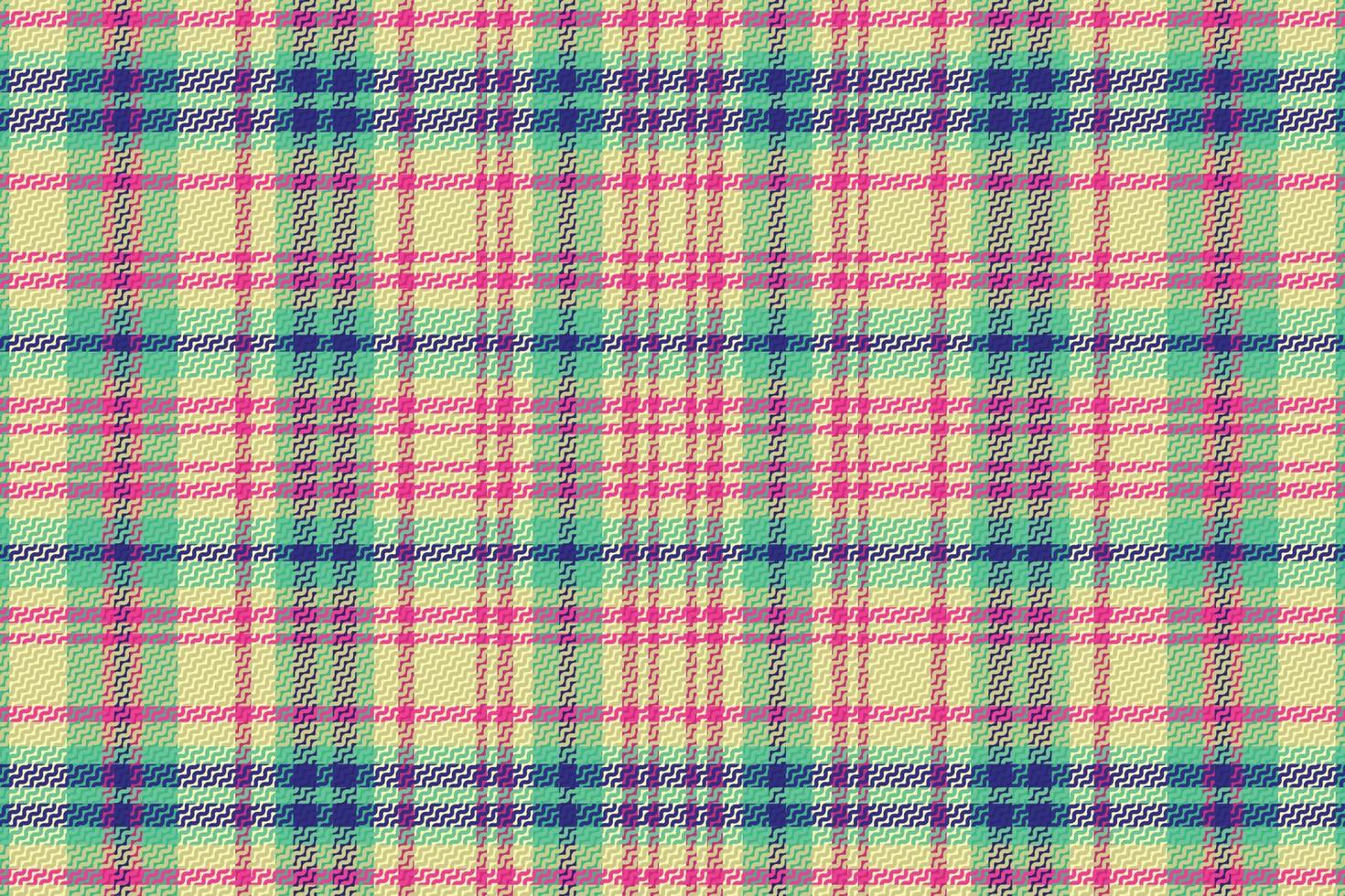 Tartan or plaid retro color pattern. vector