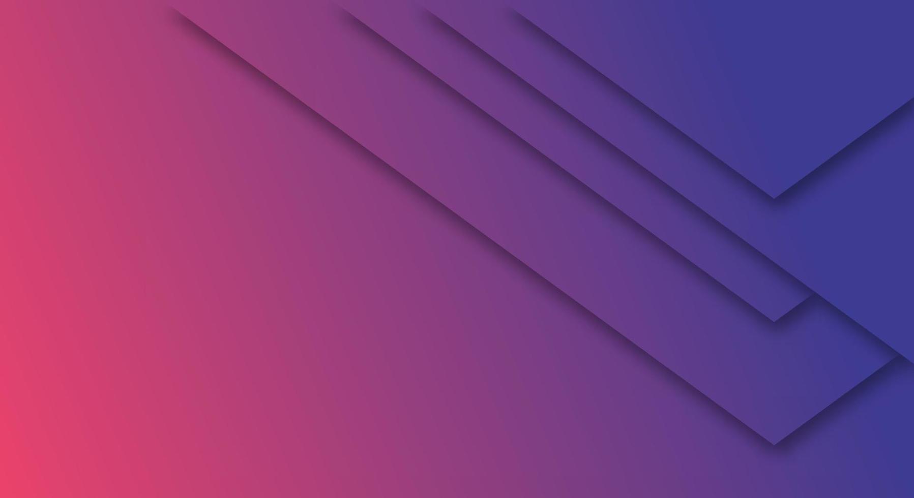 Abstract Blue and Pink Gradient Background Geometric Paper Cut Style for Brochures or Landing Pages Template vector