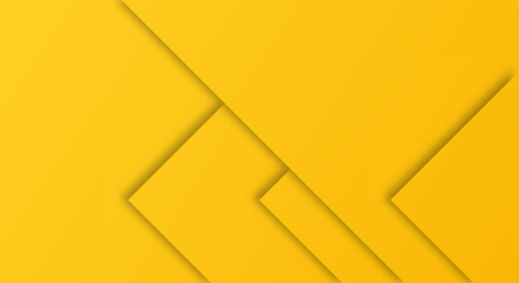 estilo de corte de papel geométrico de fondo degradado amarillo abstracto para folletos o plantilla de páginas de destino vector