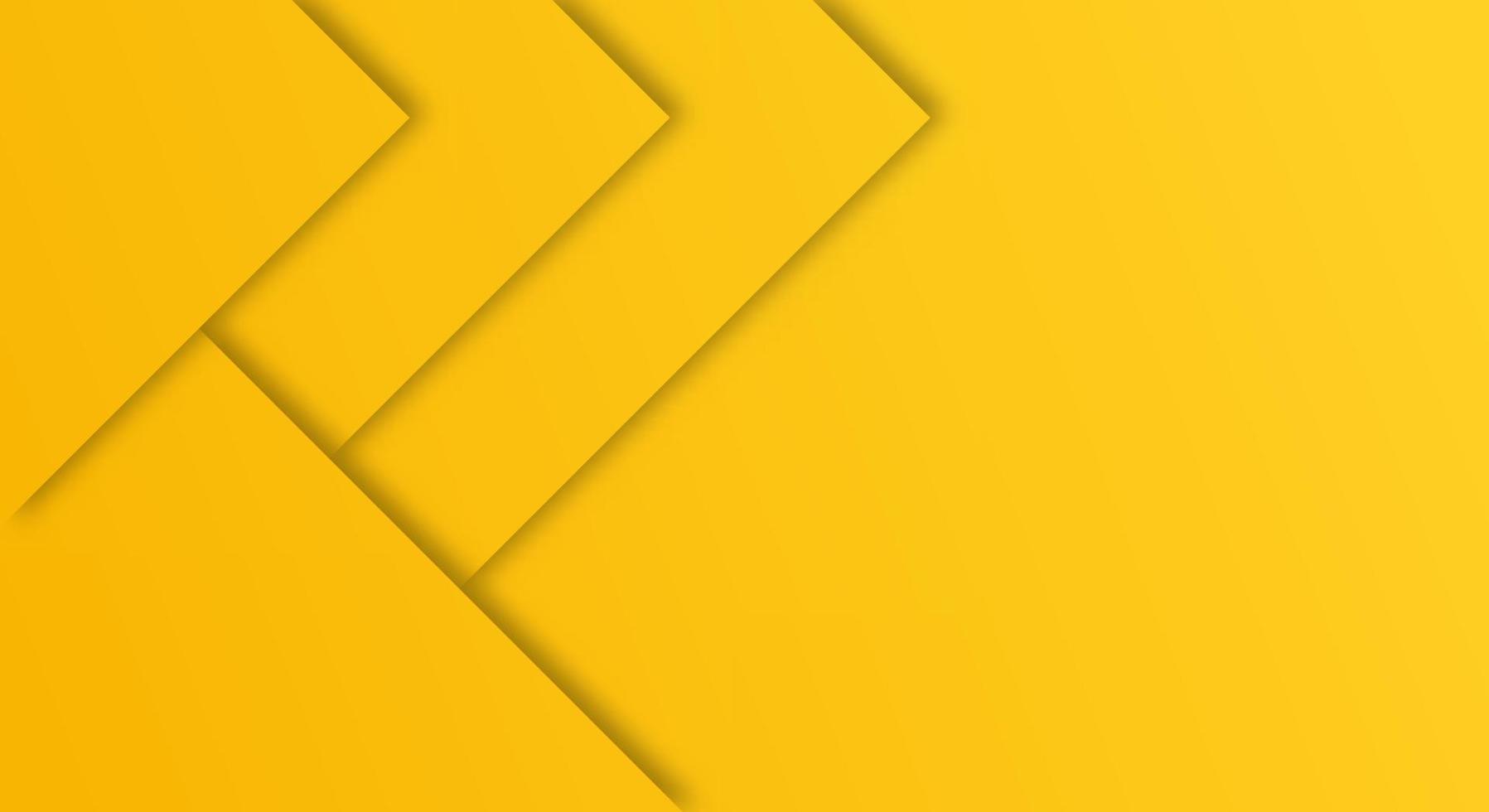 Abstract Yellow Gradient Background Geometric Paper Cut Style for Brochures or Landing Pages Template vector