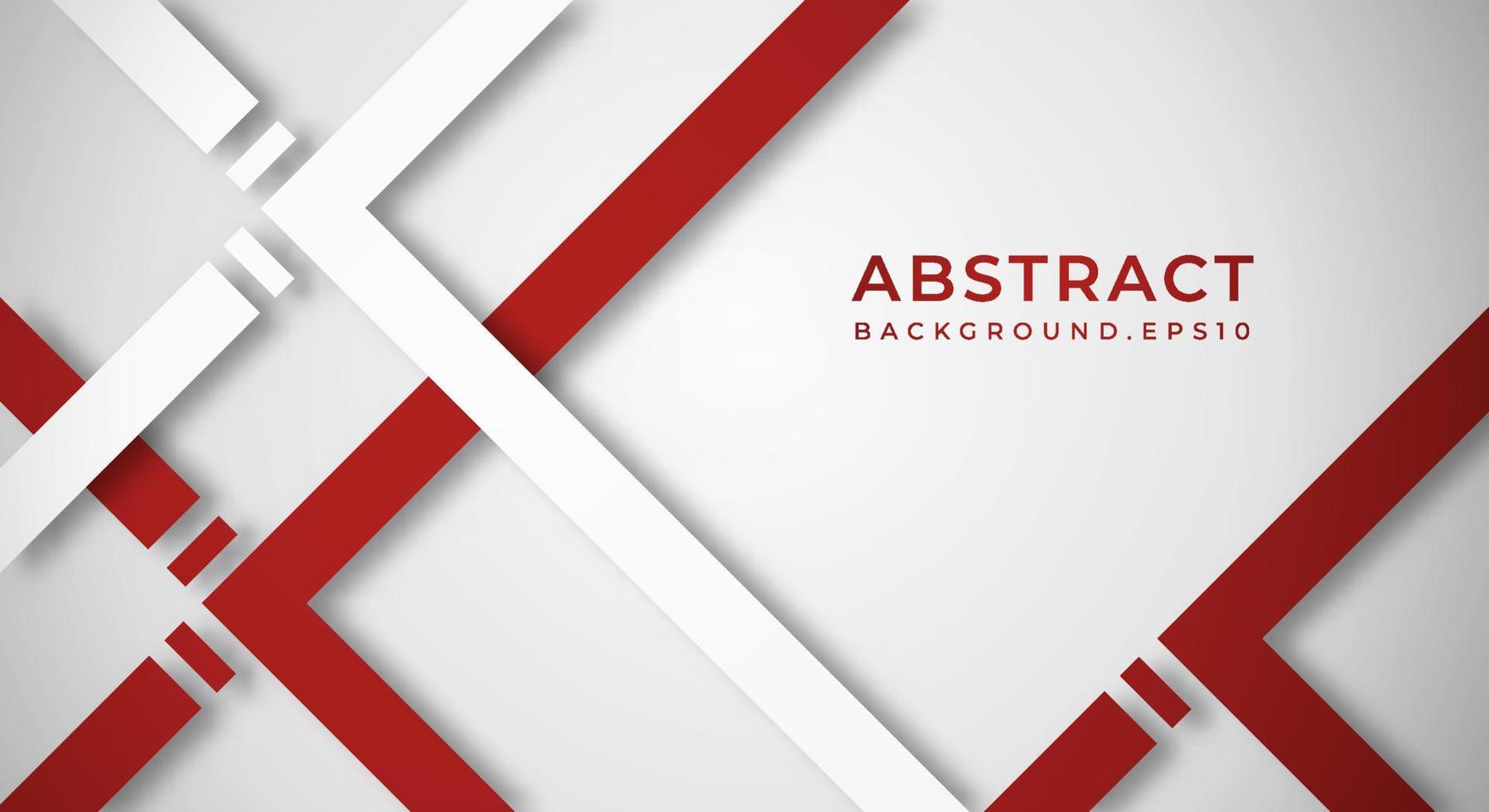 Abstract White 3D Background with Red and White Lines Paper Cut Style Textured. Usable for Decorative web layout, Poster, Banner, Corporate Brochure and Seminar Template Design vector