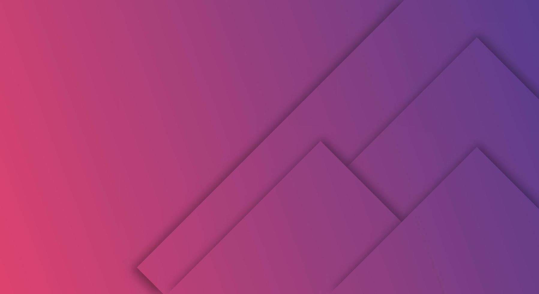 Abstract Blue and Pink Gradient Background Geometric Paper Cut Style for Brochures or Landing Pages Template vector