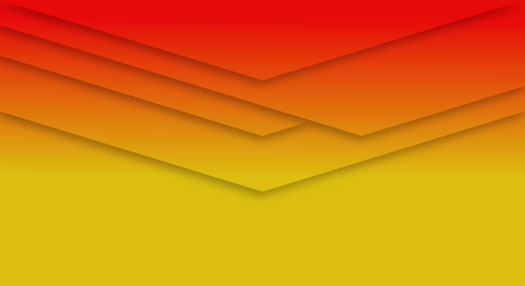 estilo de corte de papel geométrico de fondo degradado naranja y amarillo abstracto para folletos o plantilla de páginas de aterrizaje vector