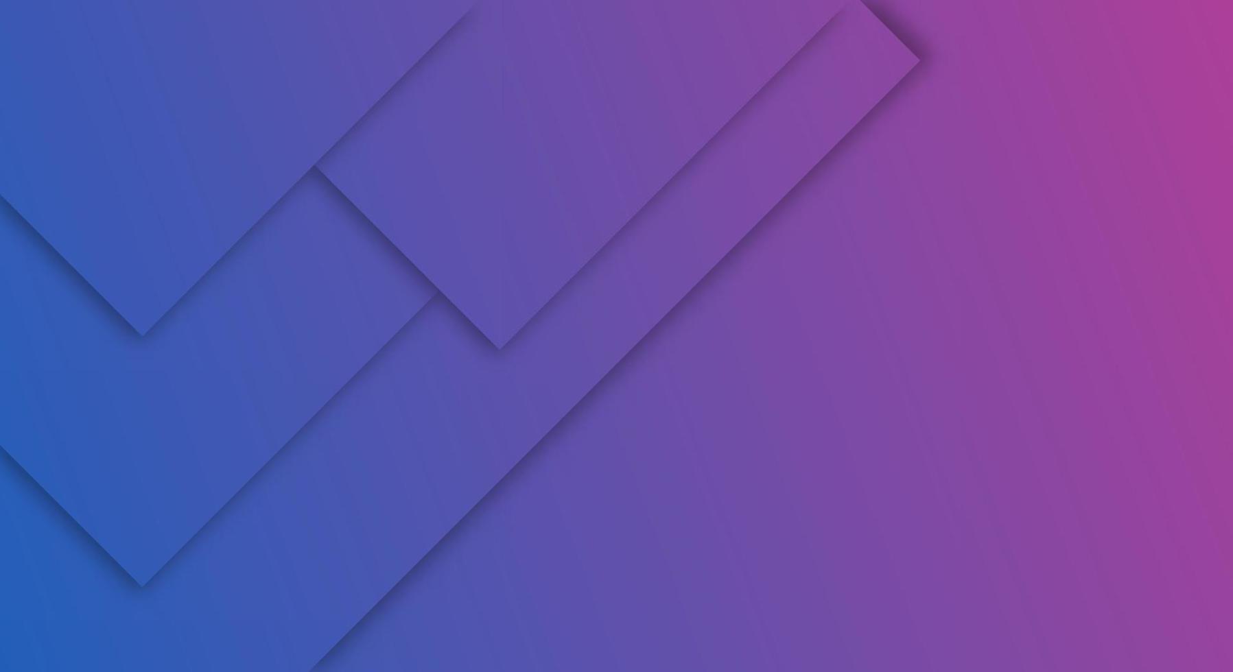 Abstract Purple and Blue Gradient Background Geometric Paper Cut Style for Brochures or Landing Pages Template vector