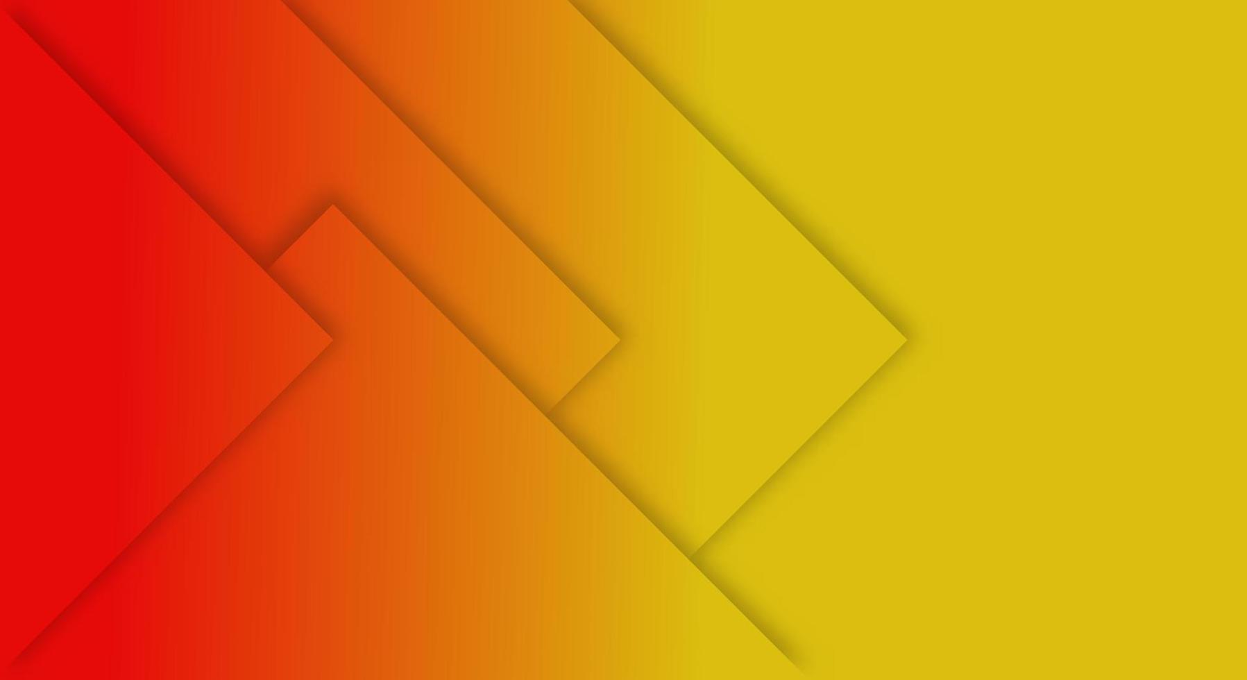 Abstract Orange and Yellow Gradient Background Geometric Paper Cut Style for Brochures or Landing Pages Template vector