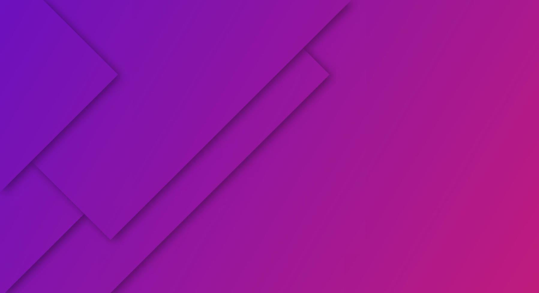 Abstract Purple and Pink Gradient Background Geometric Paper Cut Style for Brochures or Landing Pages Template vector