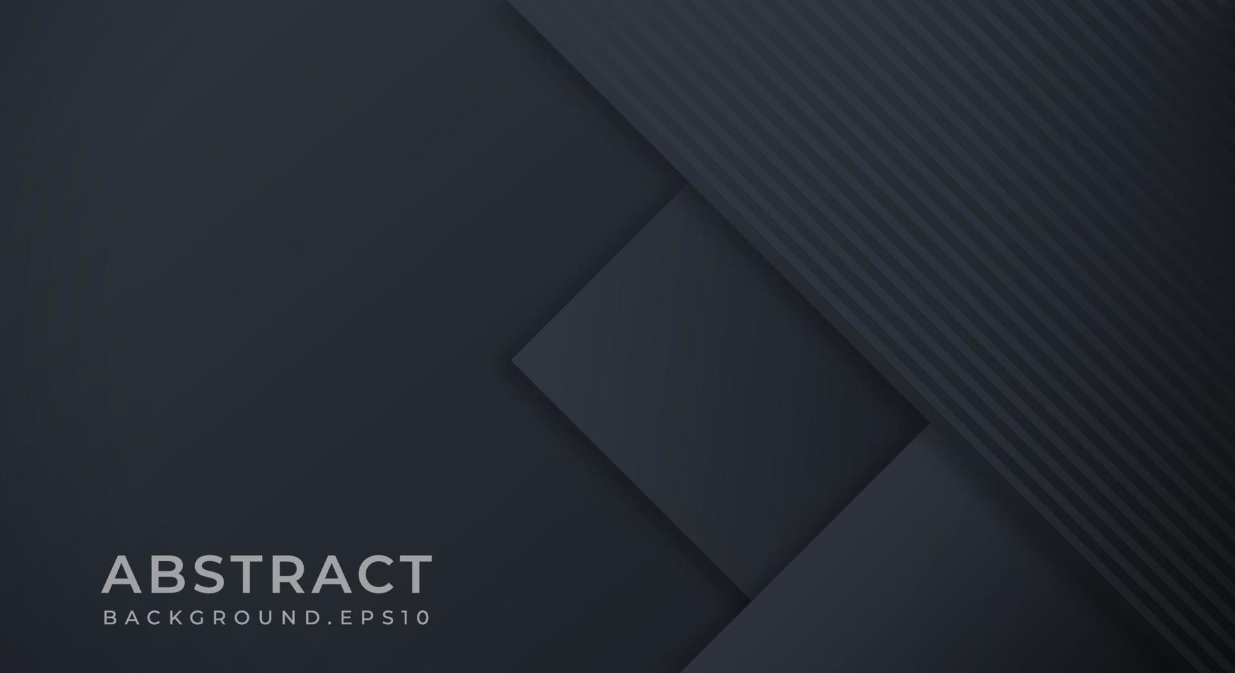 Abstract Background Textured with Dark Black Navy Paper Layers. Usable for Decorative web layout, Poster, Banner, Corporate Brochure and Seminar Template Design vector