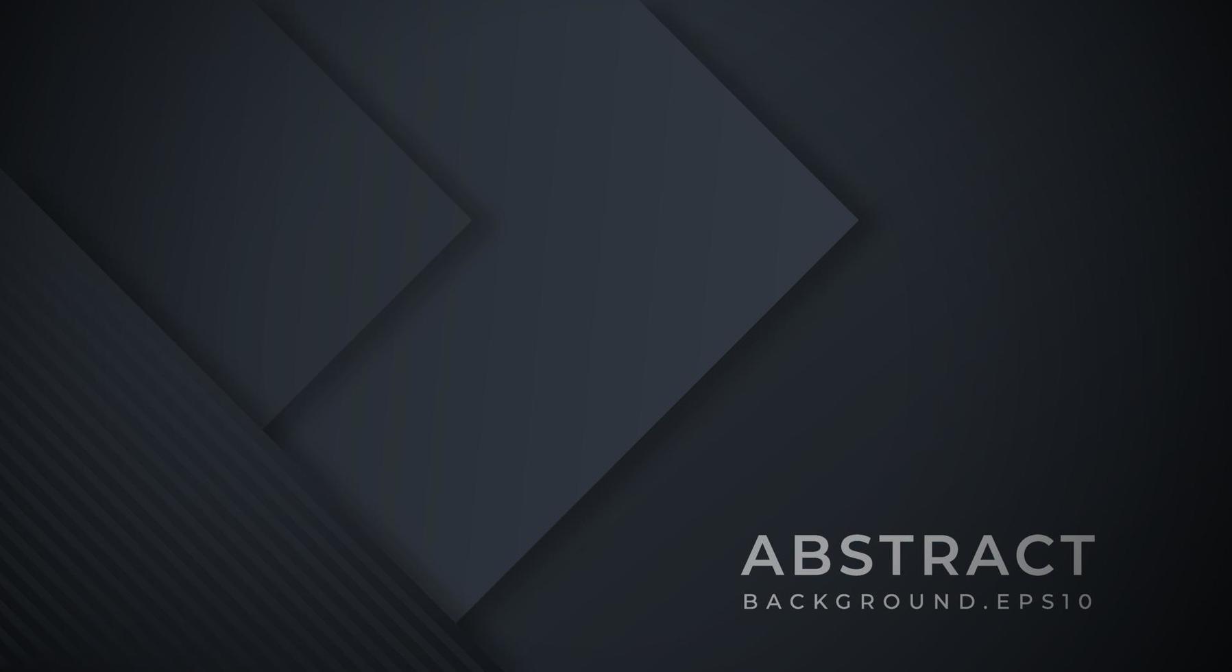 Abstract Background Textured with Dark Black Navy Paper Layers. Usable for Decorative web layout, Poster, Banner, Corporate Brochure and Seminar Template Design vector