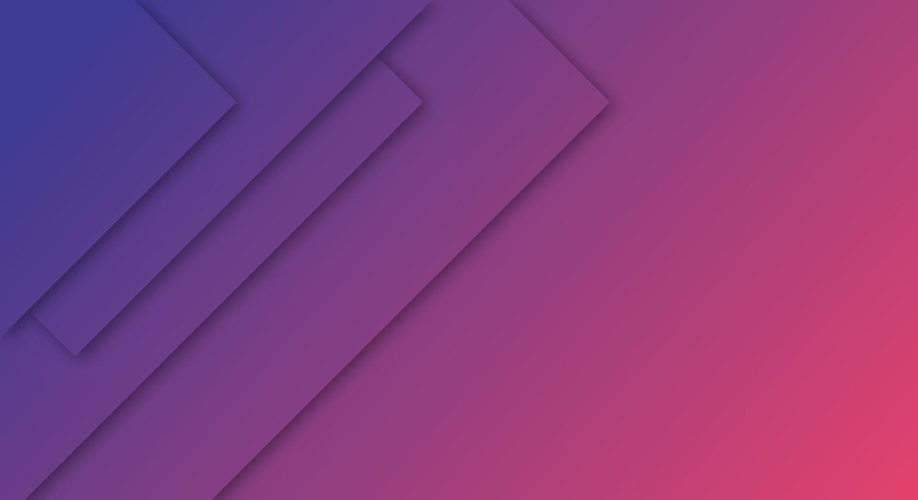 Abstract Blue and Pink Gradient Background Geometric Paper Cut Style for Brochures or Landing Pages Template vector