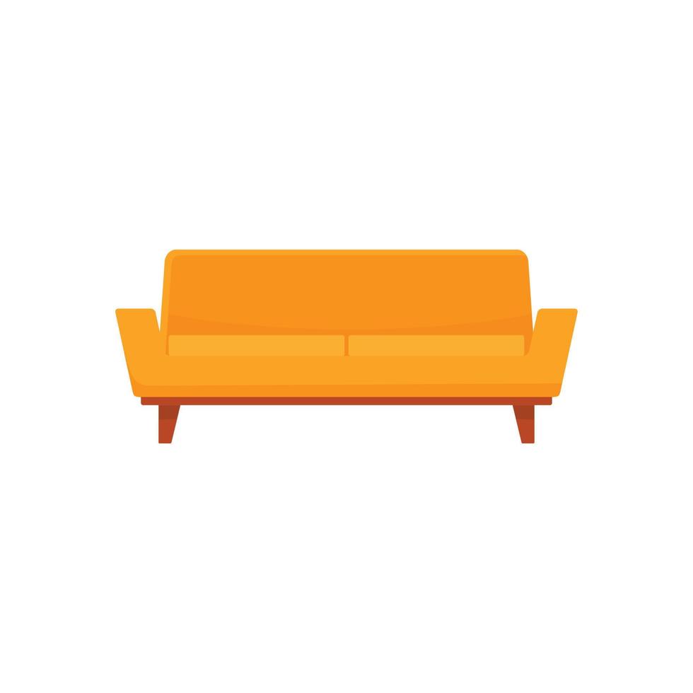 Camelback sofa icon, flat style vector