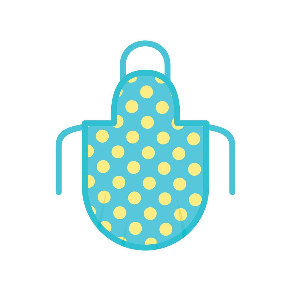 Apron icon, flat style vector