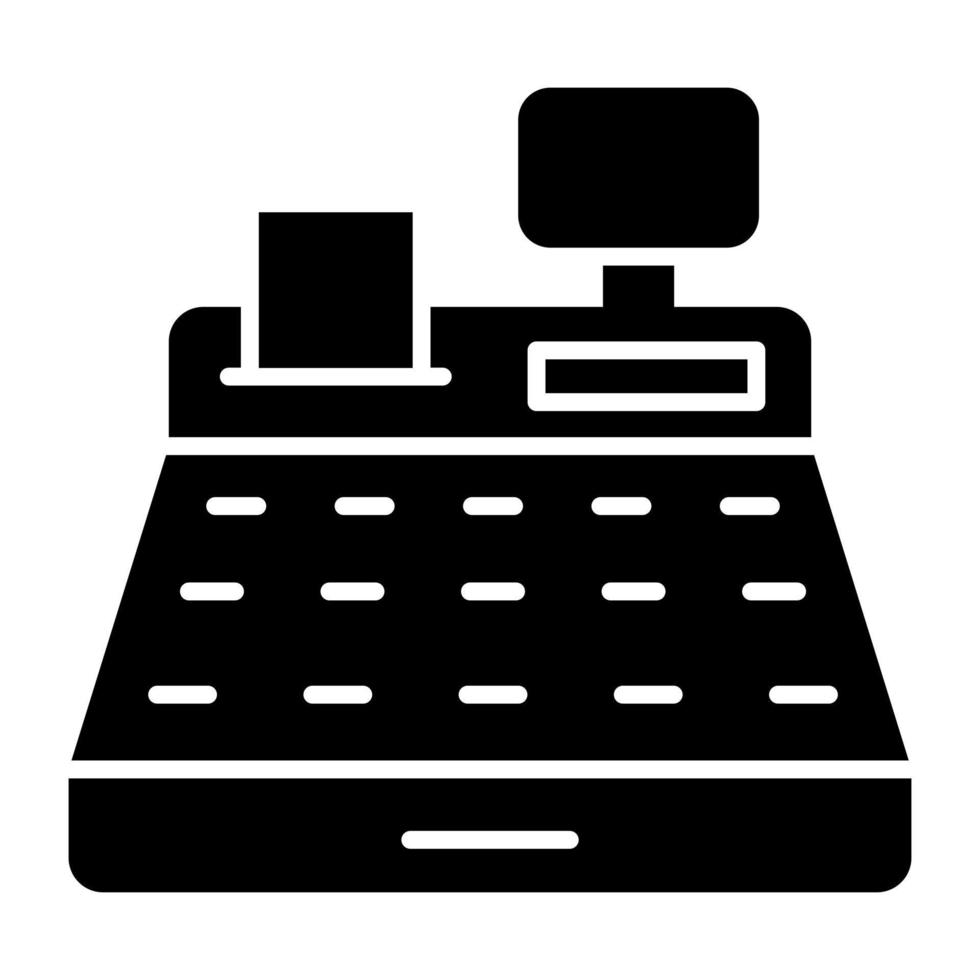 A premium download icon of cash register vector