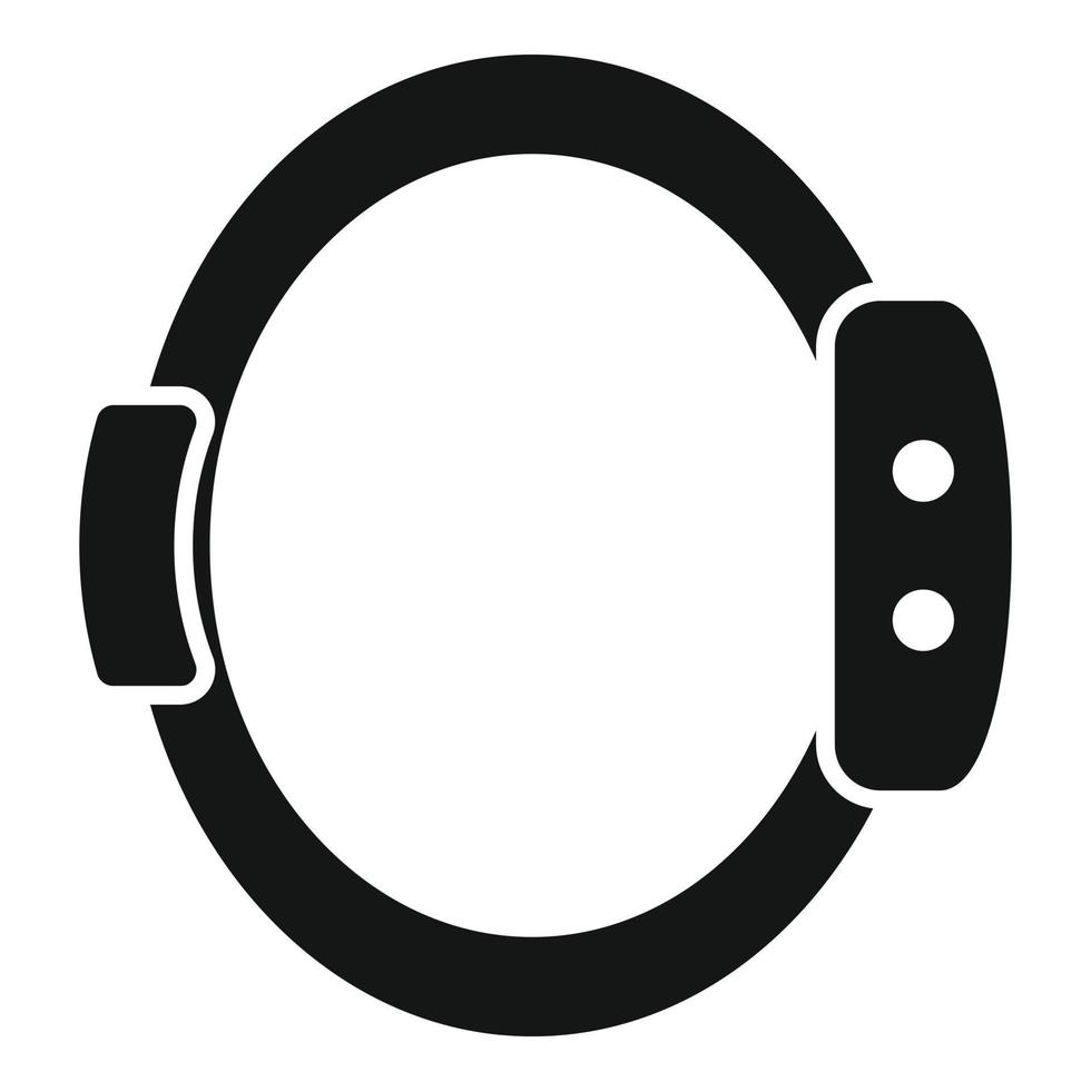 Smart wristband icon, simple style vector