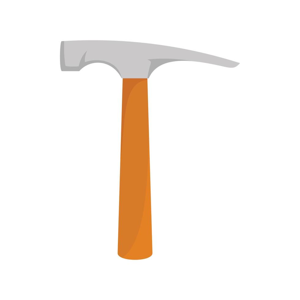 Hammer icon, flat style vector