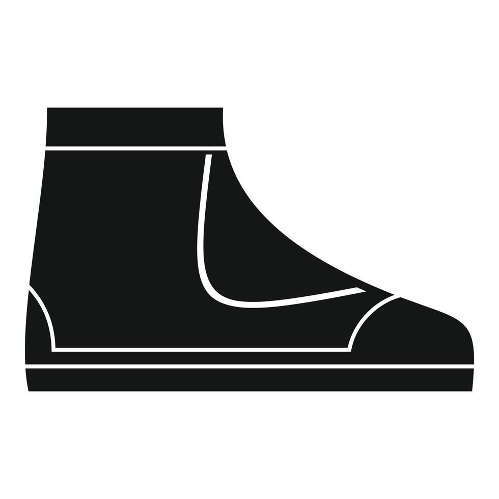 icono de bota de buceo, estilo simple vector