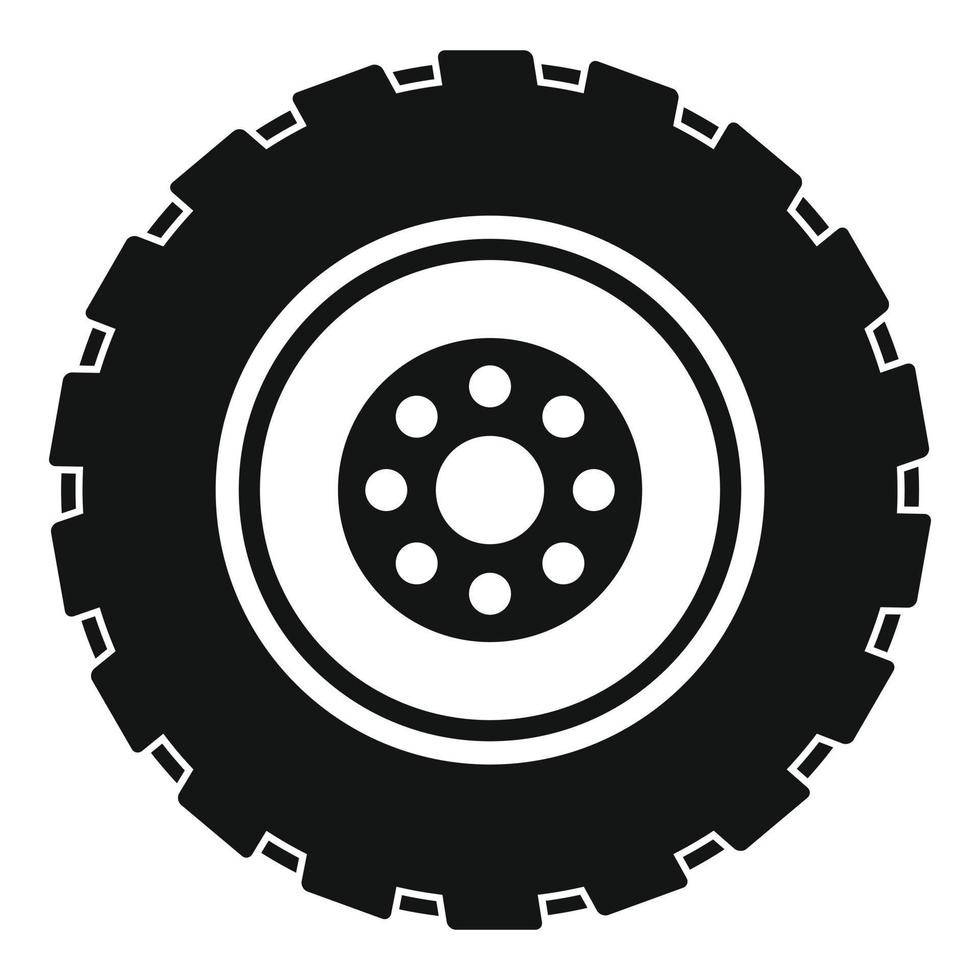 Repairing tire icon, simple style. vector