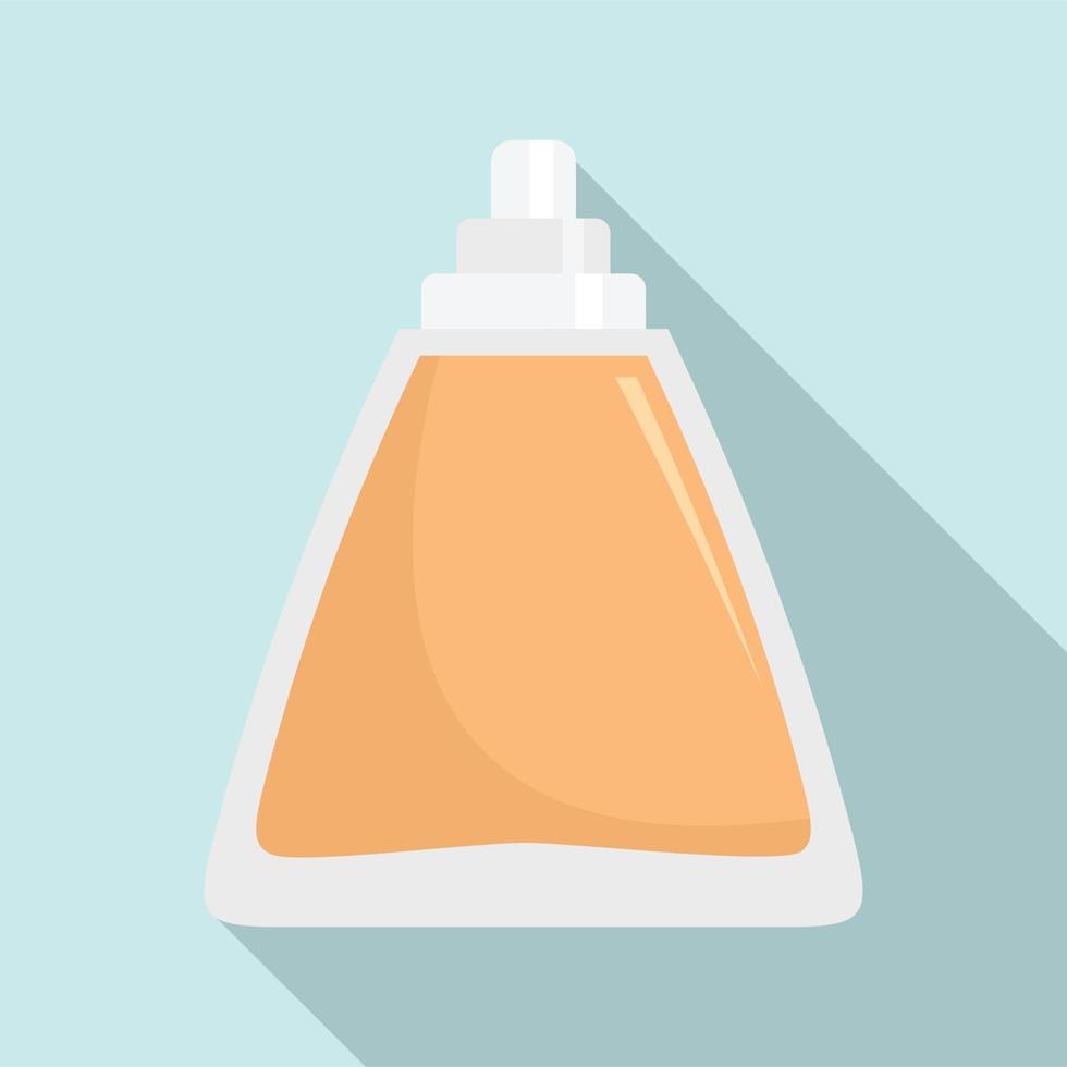 icono de botella de desodorante, estilo plano vector