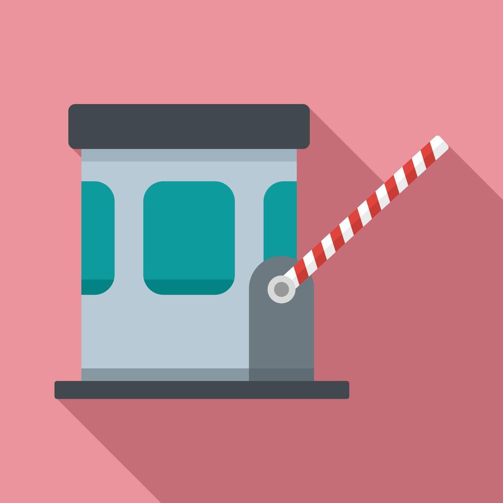 Toll road icon, flat style vector