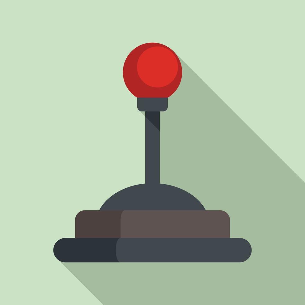 Video game joystick icon, flat style vector