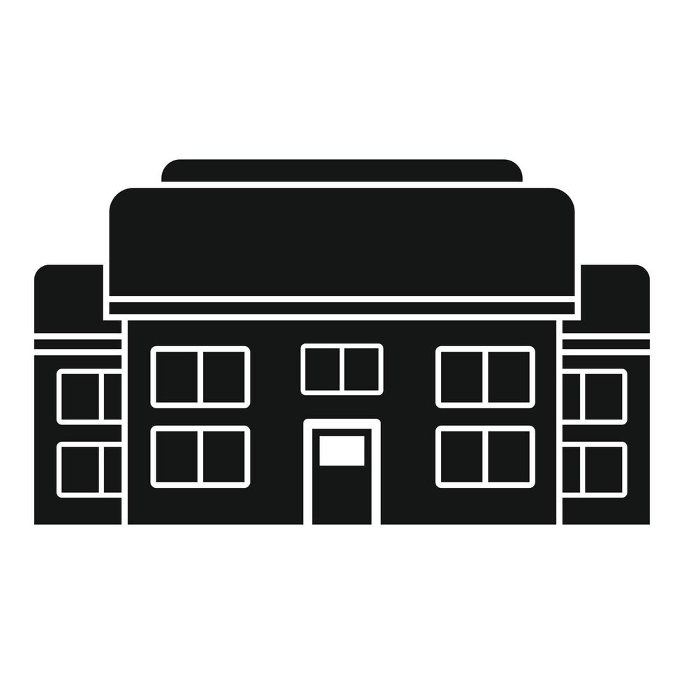 House cottage icon, simple style vector