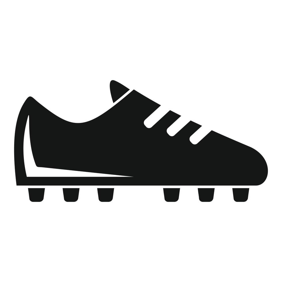 Soccer boot icon, simple style vector