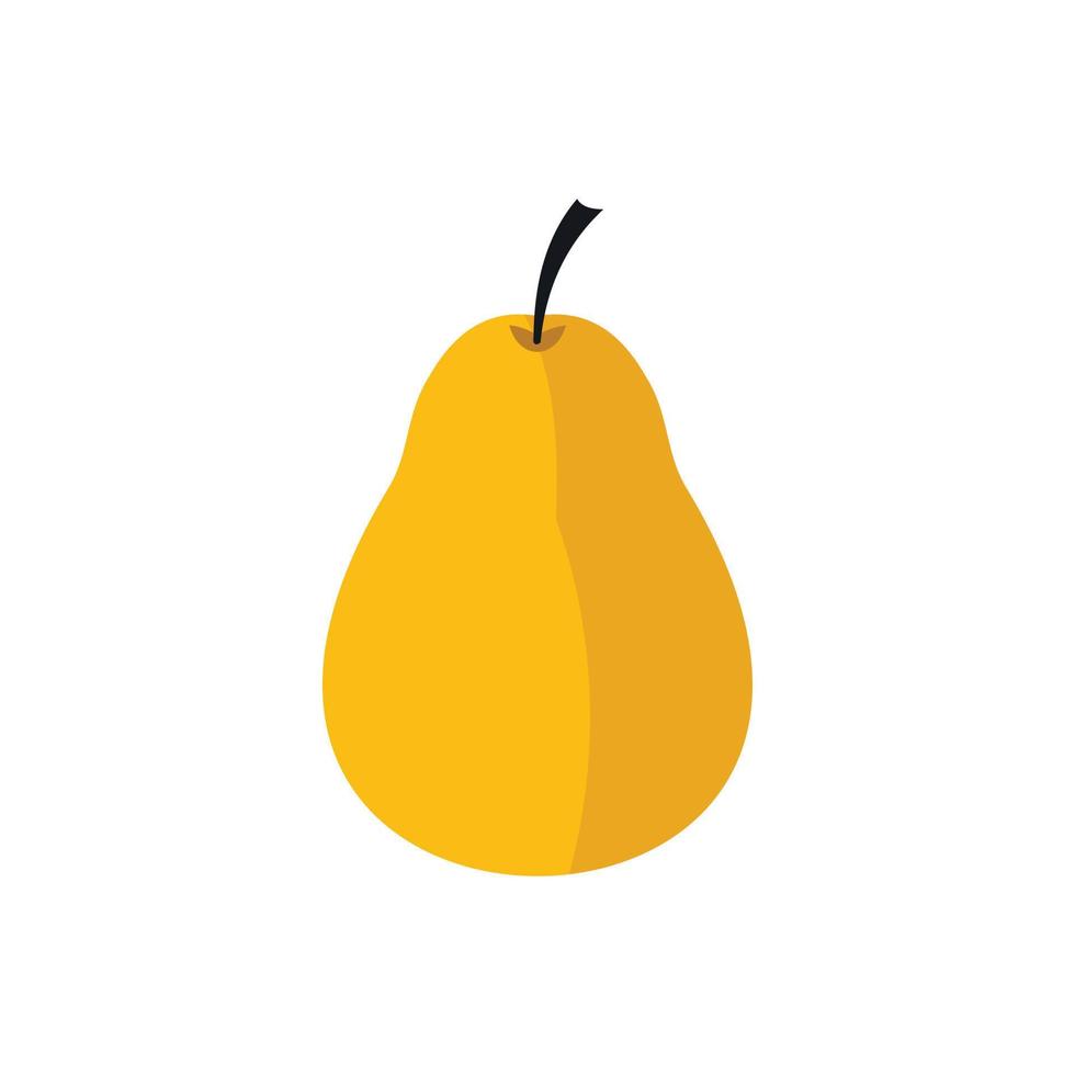 Pear icon in flat style vector