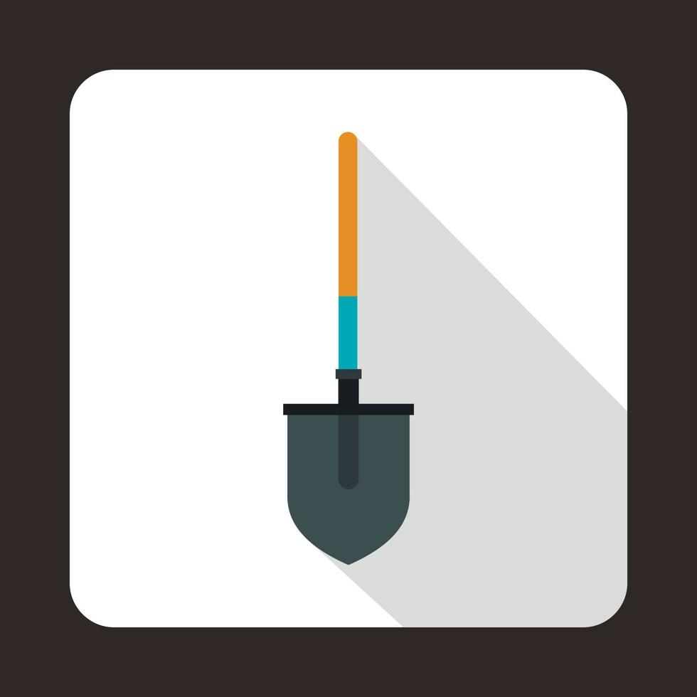 Shovel icon, flat style vector