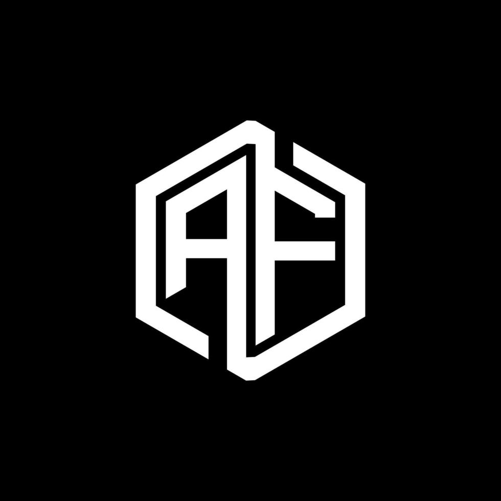 AF letter logo design in illustration. Vector logo, calligraphy designs for logo, Poster, Invitation, etc.