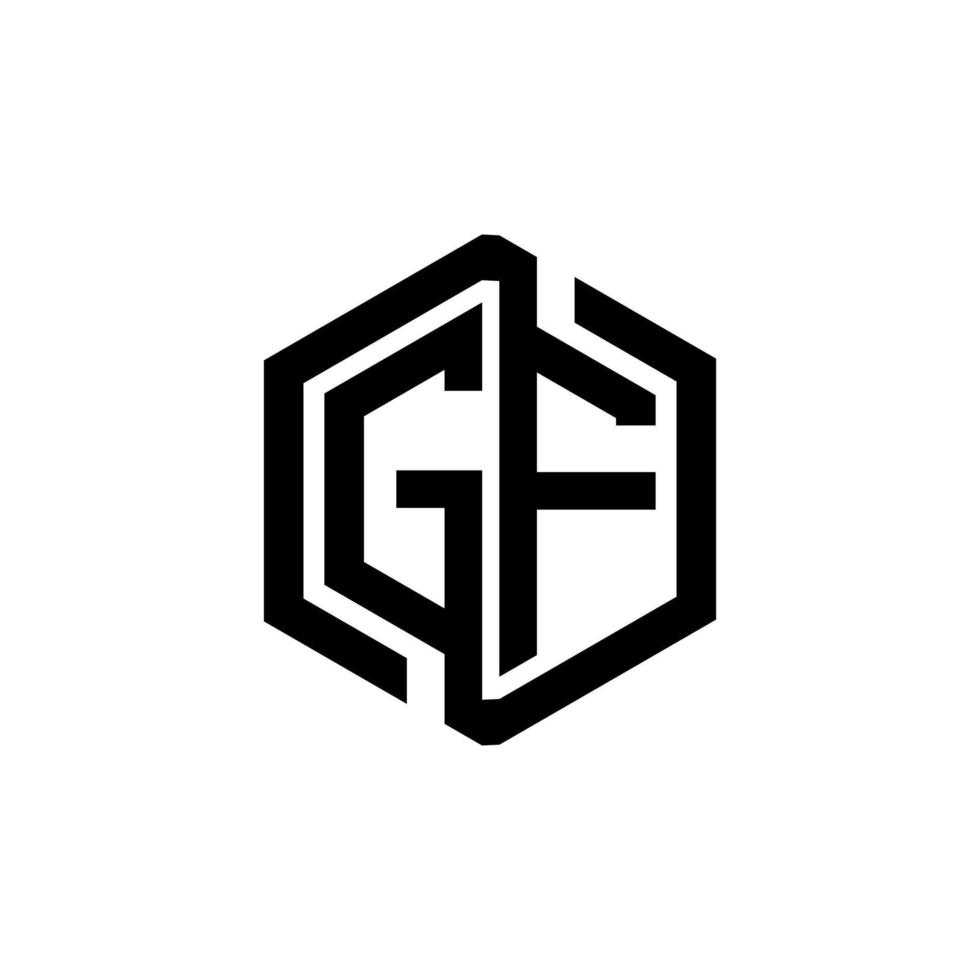 diseño del logotipo de la letra gf en la ilustración. logotipo vectorial, diseños de caligrafía para logotipo, afiche, invitación, etc. vector