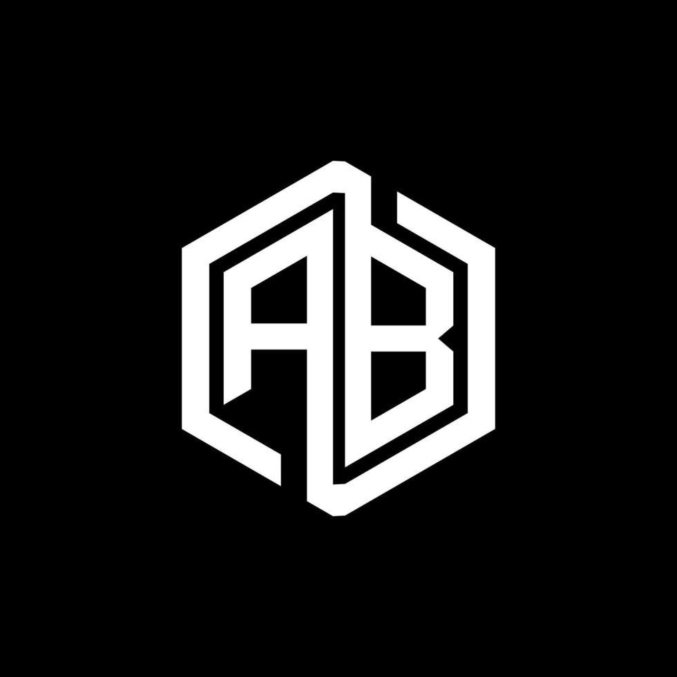 AB letter logo design in illustration. Vector logo, calligraphy designs for logo, Poster, Invitation, etc.