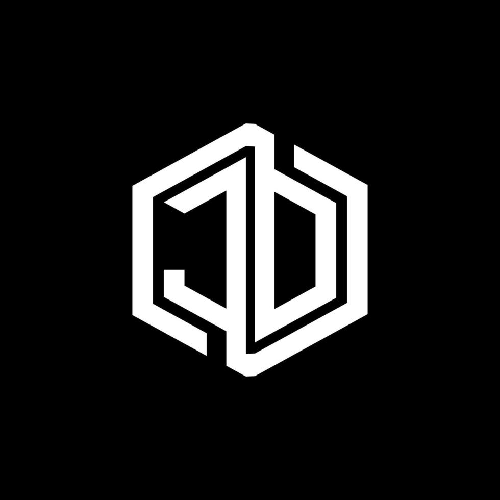 JD letter logo design in illustration. Vector logo, calligraphy designs for logo, Poster, Invitation, etc.