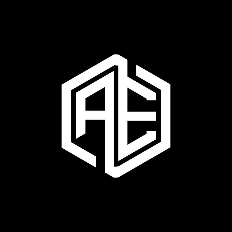 AE letter logo design in illustration. Vector logo, calligraphy designs for logo, Poster, Invitation, etc.