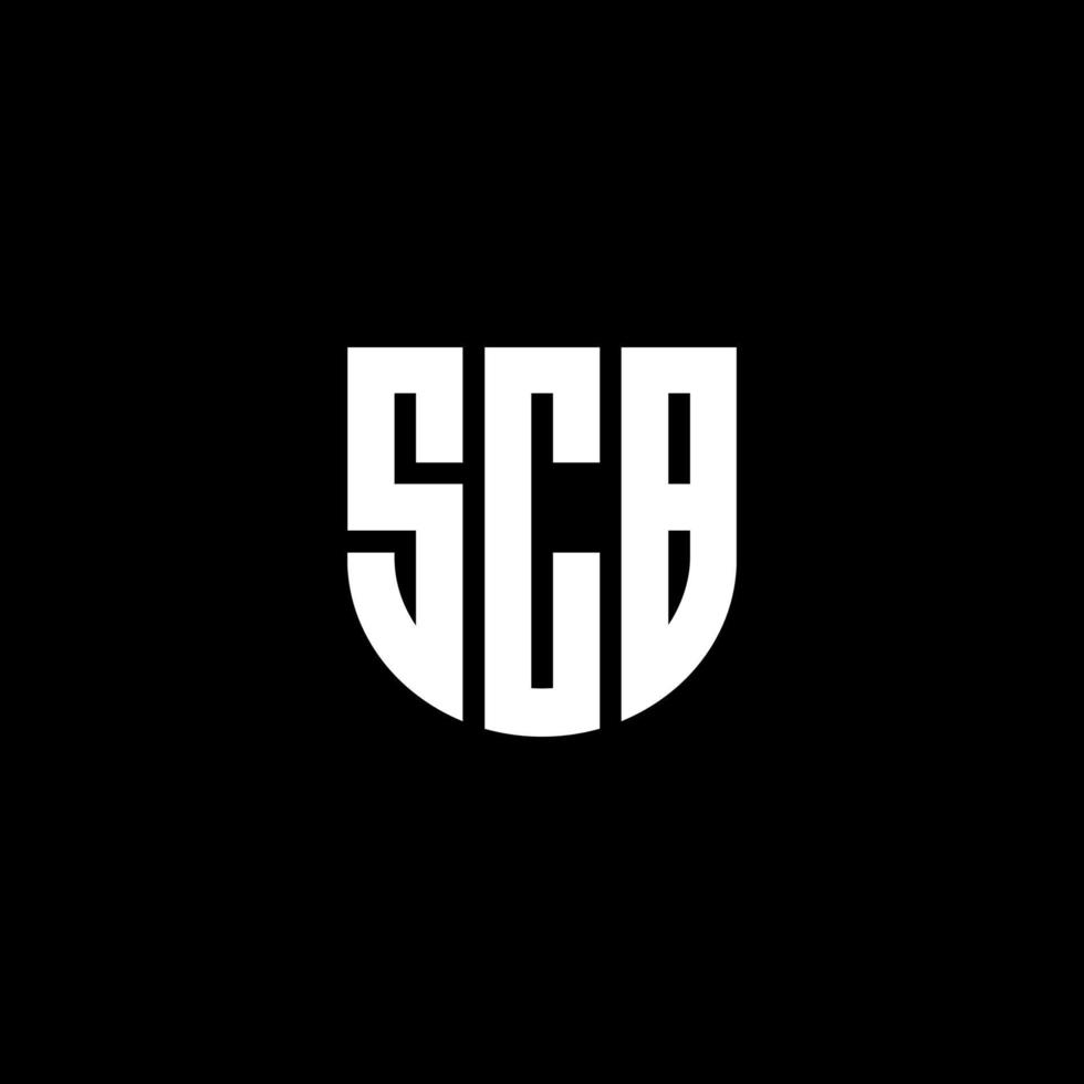 diseño del logotipo de la letra scb en la ilustración. logotipo vectorial, diseños de caligrafía para logotipo, afiche, invitación, etc. vector