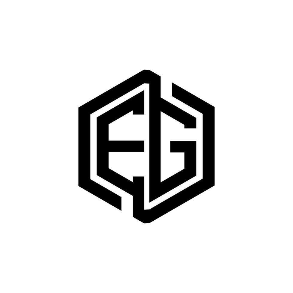 EG letter logo design in illustration. Vector logo, calligraphy designs for logo, Poster, Invitation, etc.