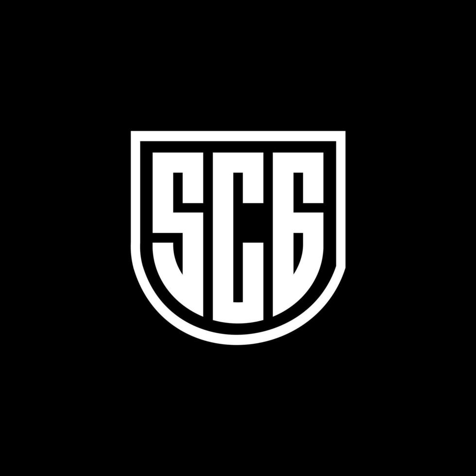 SCG letter logo design in illustration. Vector logo, calligraphy designs for logo, Poster, Invitation, etc.