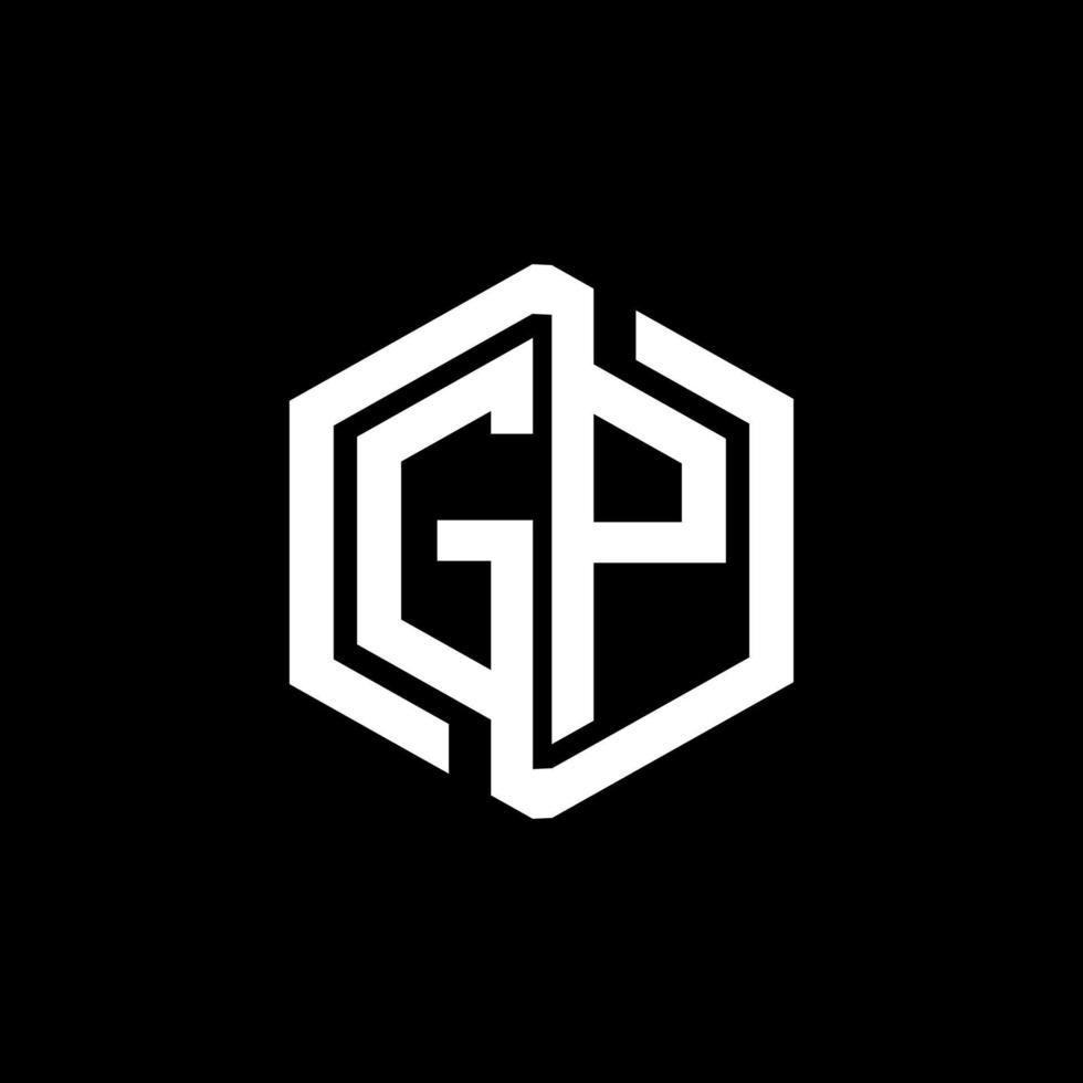 GP letter logo design in illustration. Vector logo, calligraphy designs for logo, Poster, Invitation, etc.