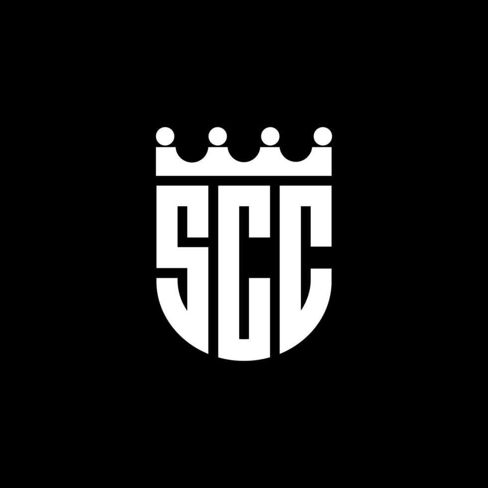 SCC letter logo design in illustration. Vector logo, calligraphy designs for logo, Poster, Invitation, etc.