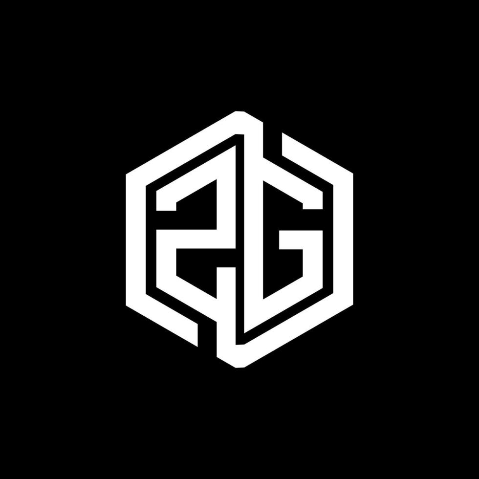 ZG letter logo design in illustration. Vector logo, calligraphy designs for logo, Poster, Invitation, etc.