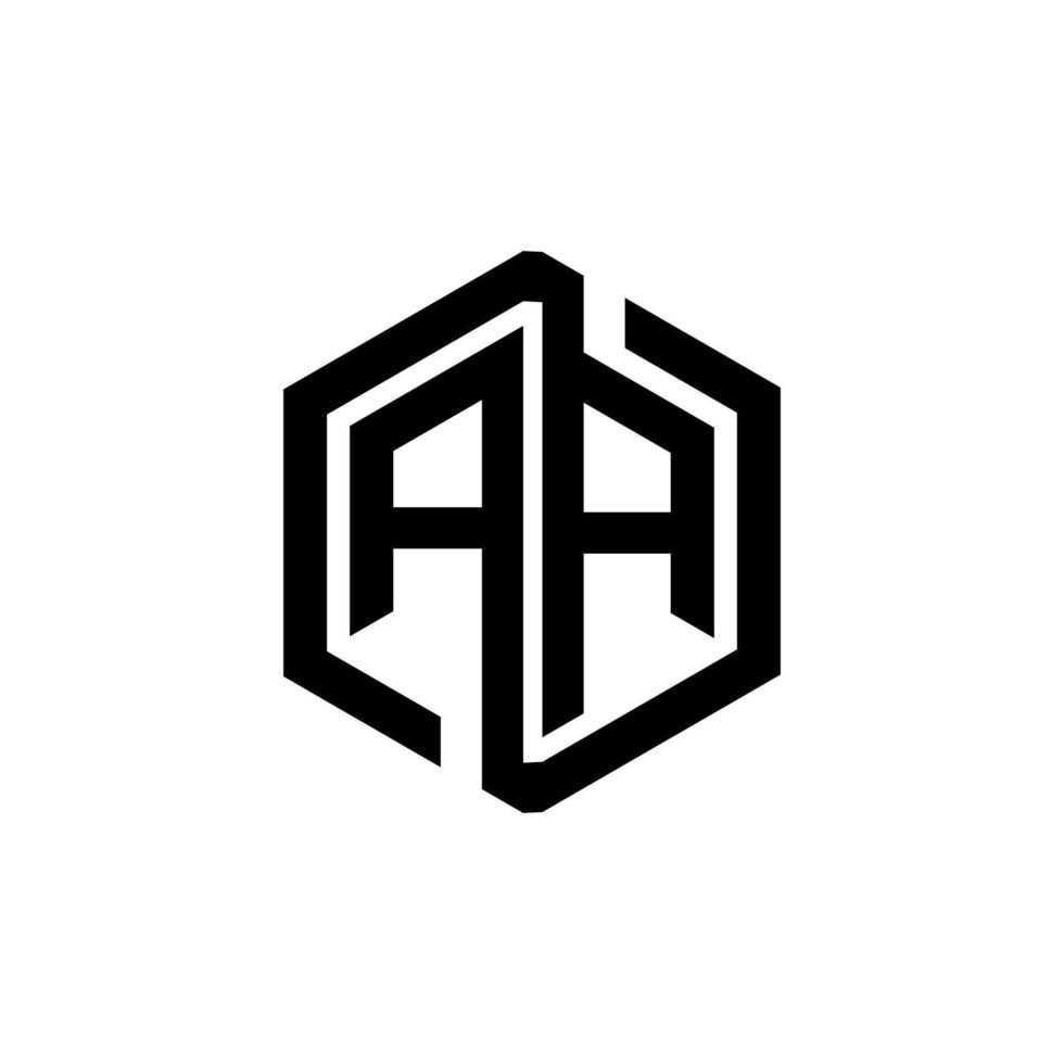 AA letter logo design in illustration. Vector logo, calligraphy designs for logo, Poster, Invitation, etc.