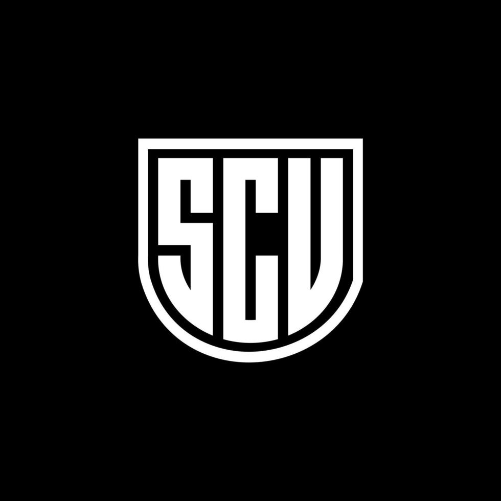 diseño del logotipo de la letra scu en la ilustración. logotipo vectorial, diseños de caligrafía para logotipo, afiche, invitación, etc. vector