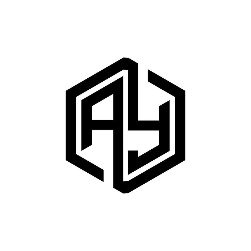 AY letter logo design in illustration. Vector logo, calligraphy designs