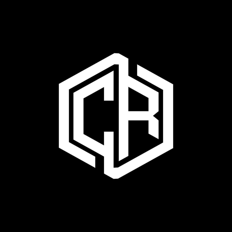CR letter logo design in illustration. Vector logo, calligraphy designs for logo, Poster, Invitation, etc.