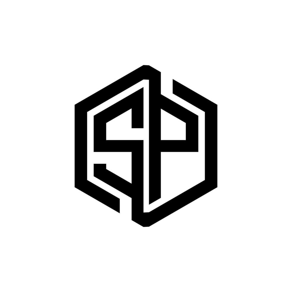 SP letter logo design in illustration. Vector logo, calligraphy designs for logo, Poster, Invitation, etc.