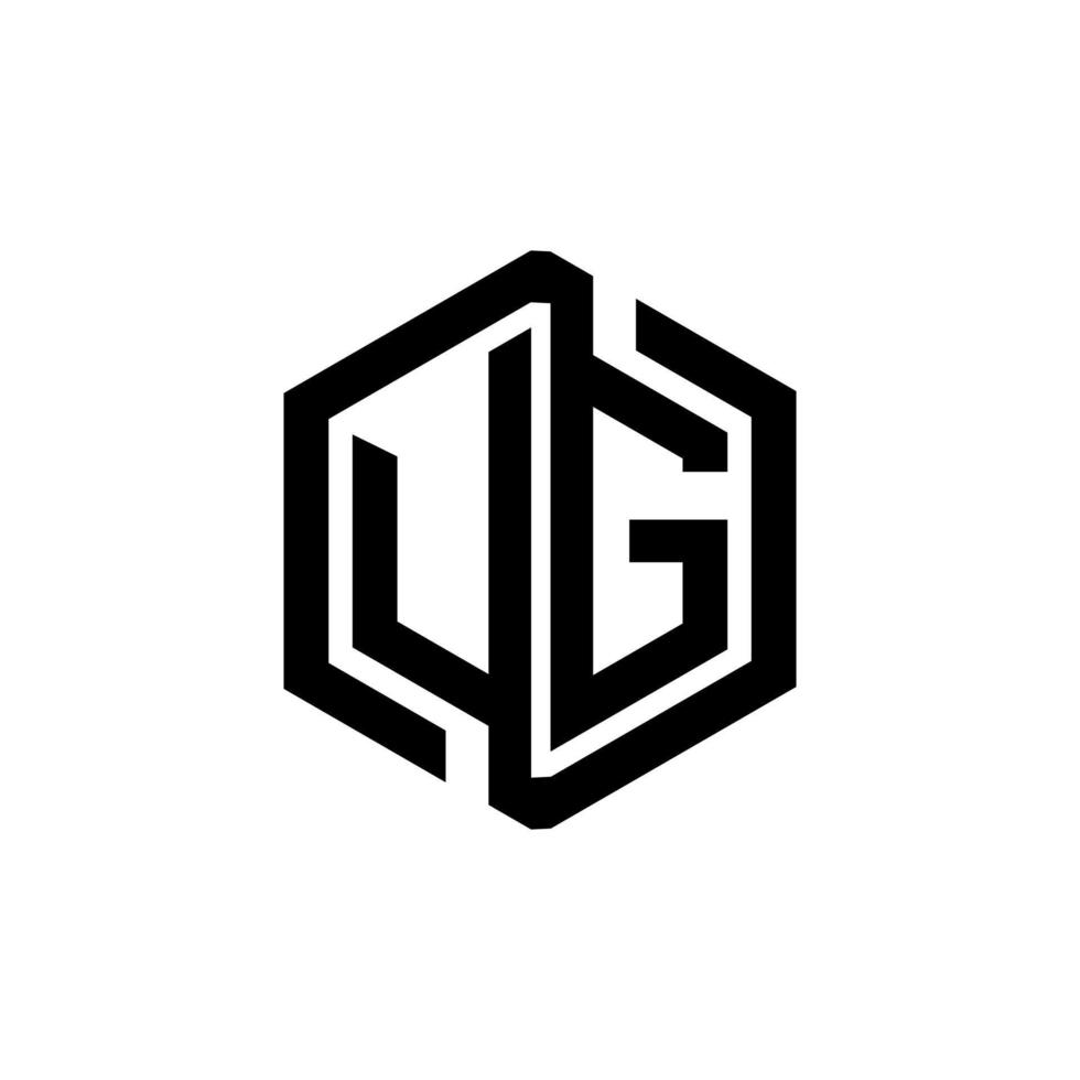 UG letter logo design in illustration. Vector logo, calligraphy designs for logo, Poster, Invitation, etc.